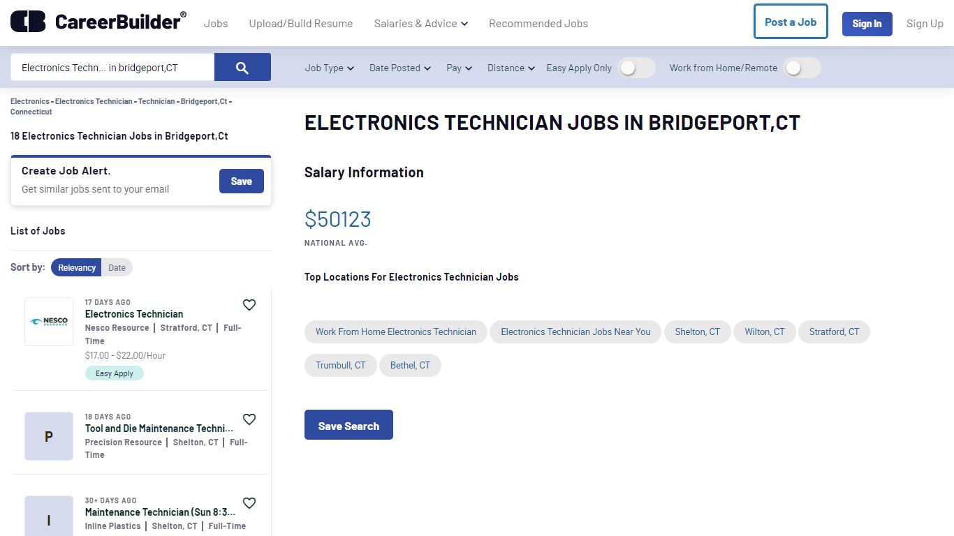 Electronics Technician Jobs in bridgeport,CT - Apply Now - CareerBuilder